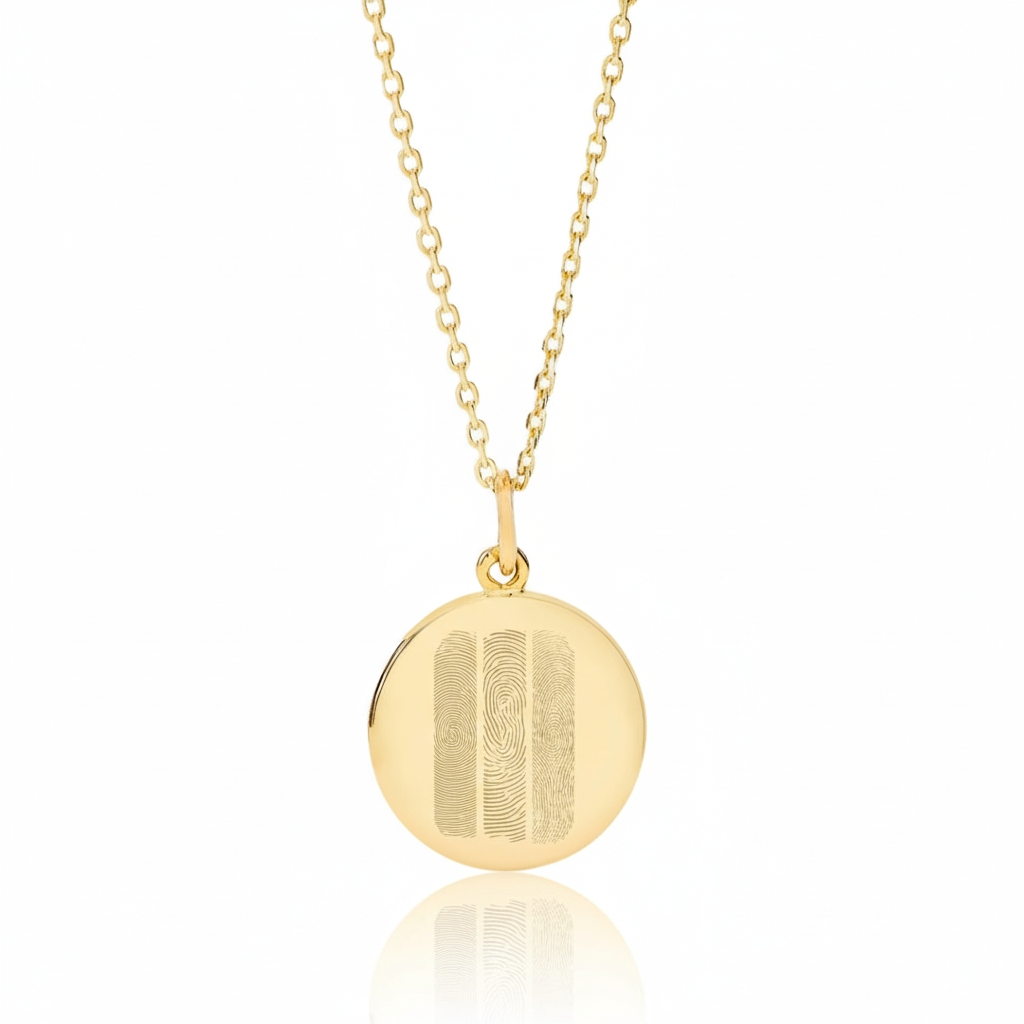 TRIO Vingerafdruk Ketting | Zilver