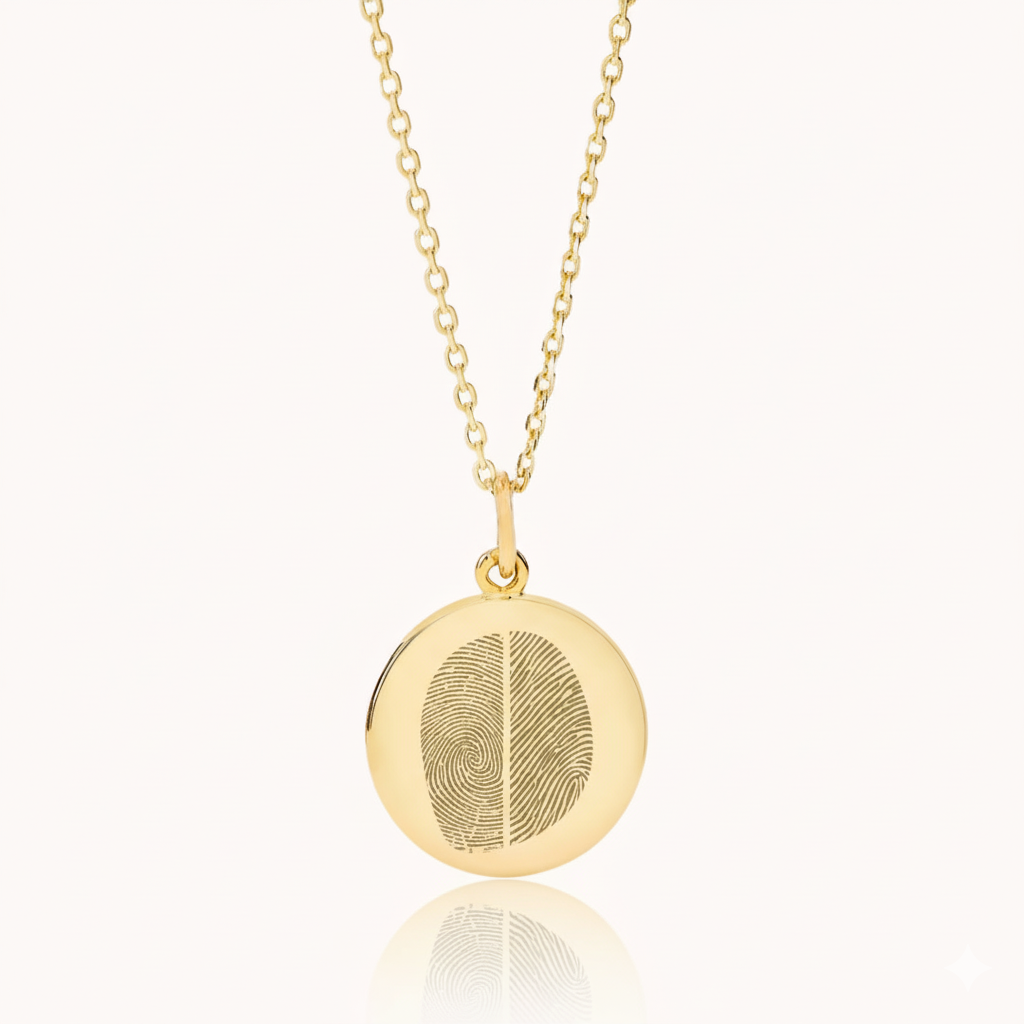 DUO Vingerafdruk Ketting | Zilver