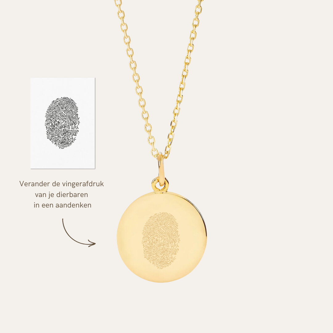 vingerafdruk ketting