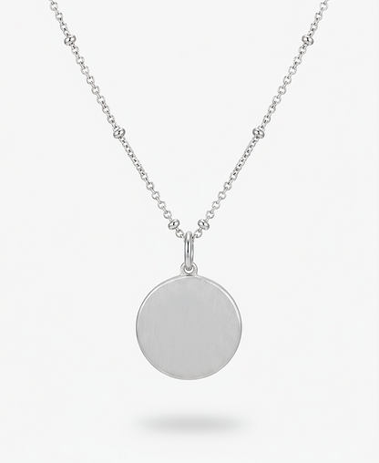 Graveerbare Ketting - Coin 15mm