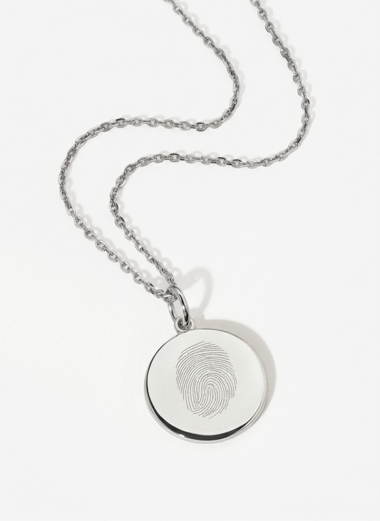 Coin Vingerafdruk Ketting