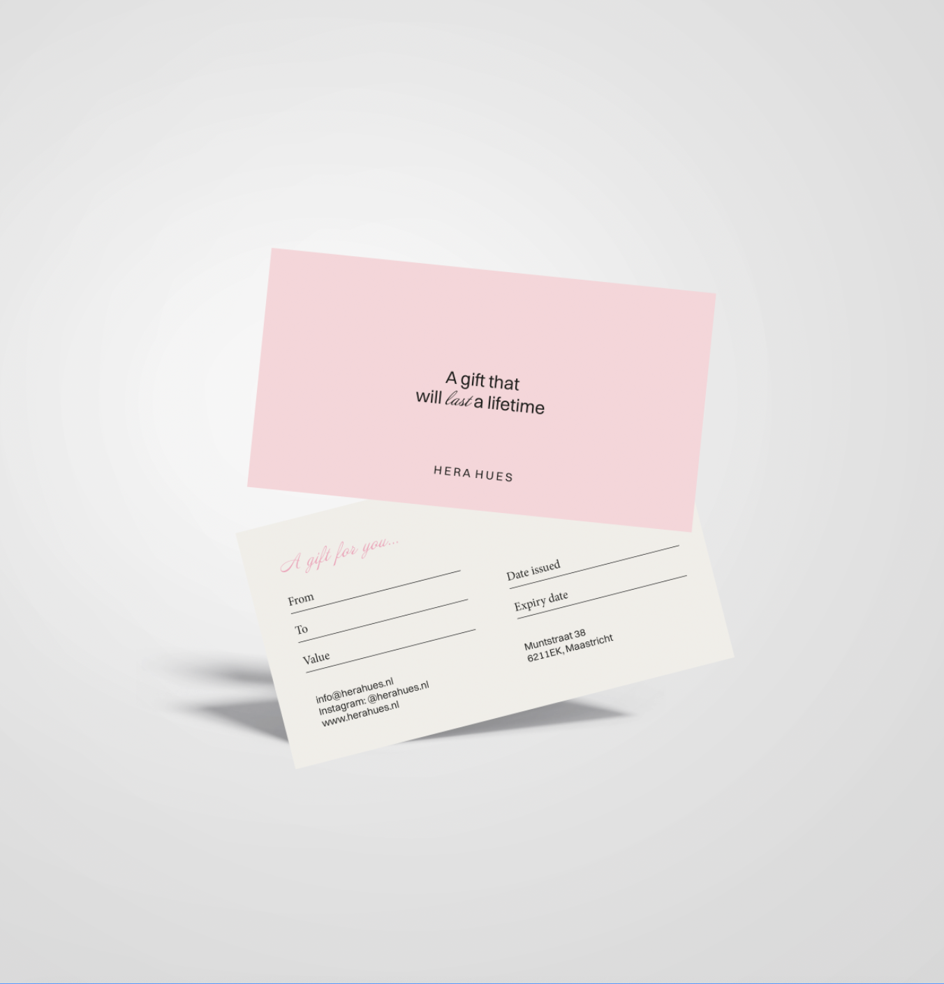 Hera Hues - Cadeaubon Fysiek - Gift Card