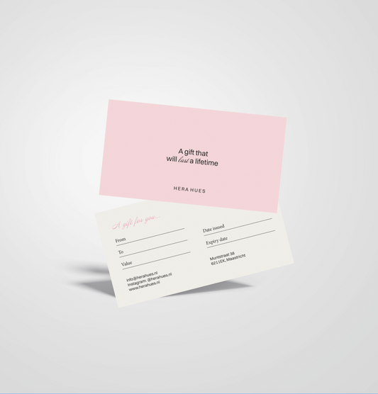 Hera Hues - Cadeaubon Fysiek - Gift Card