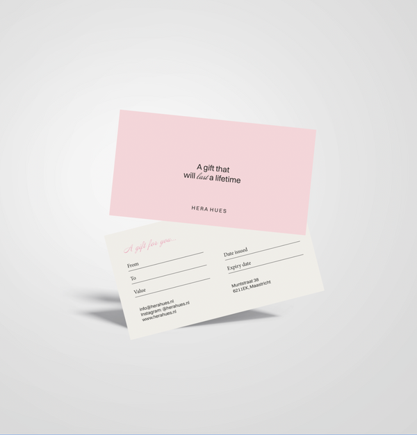 Hera Hues - Cadeaubon Fysiek - Gift Card