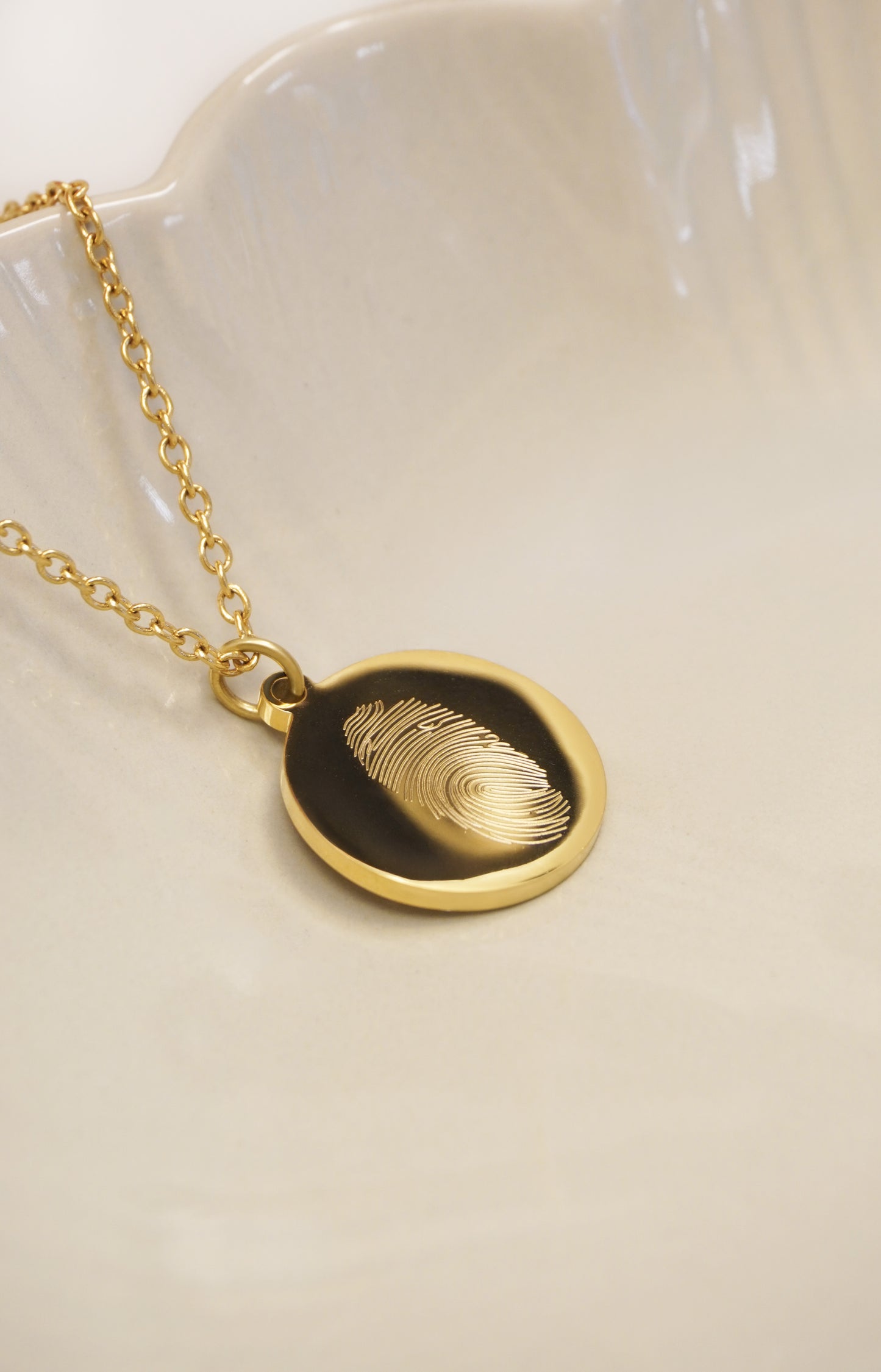 Vingerafdruk ketting  | 925 Sterling Zilver