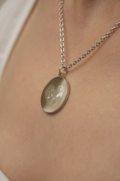 FINGERPRINT NECKLACE DELUXE | 18K GOLD VERMEIL
