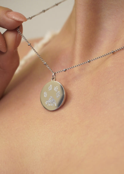 CLASSIC PAW PRINT NECKLACE | 18K GOLD VERMEIL