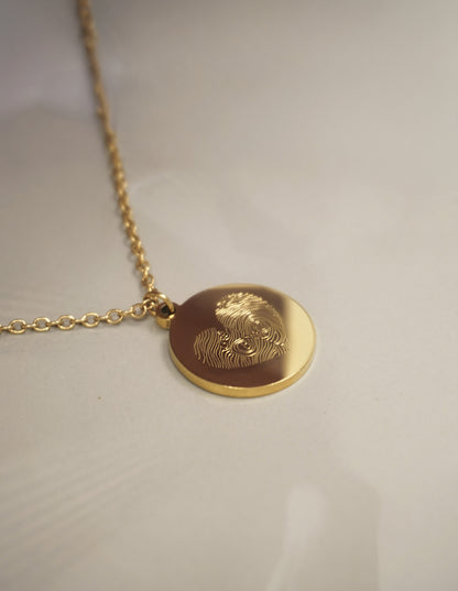 FINGERPRINT NECKLACE DELUXE | 18K GOLD VERMEIL