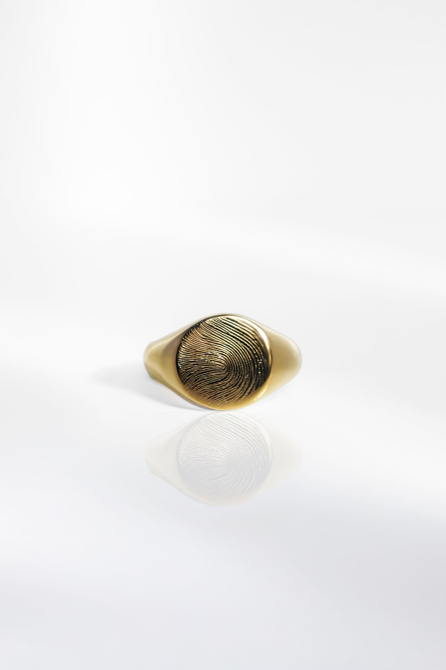 Fingerprint ring | 18K gold vermeil