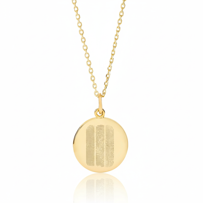 TRIO Vingerafdruk Ketting | Zilver