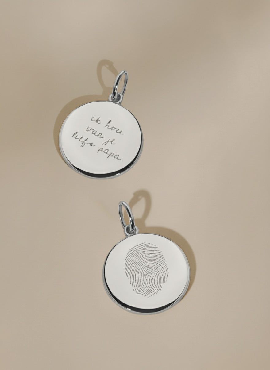 Vingerafdruk & handschrift Hanger Goud- Hera Hues