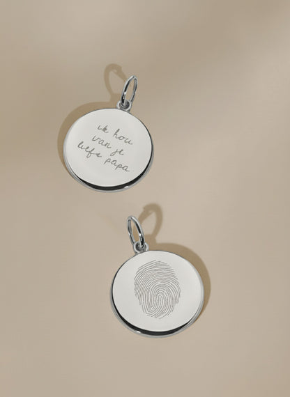 Vingerafdruk & handschrift Hanger Goud- Hera Hues