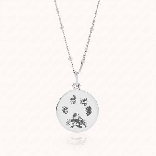 CLASSIC PAW PRINT NECKLACE | 18K GOLD VERMEIL