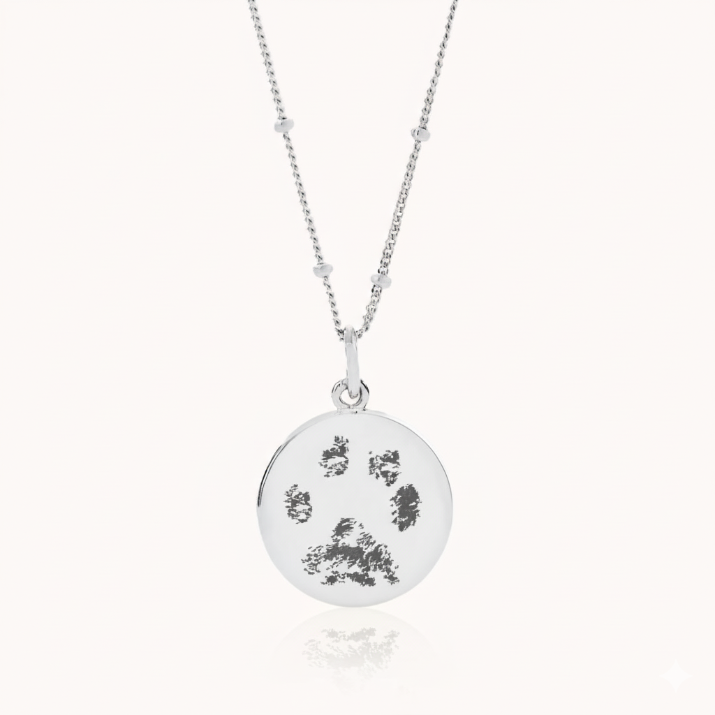 CLASSIC PAW PRINT NECKLACE | 18K GOLD VERMEIL