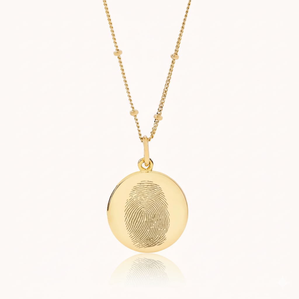 FINGERPRINT NECKLACE DELUXE | 18K GOLD VERMEIL