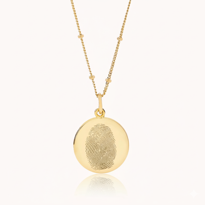 FINGERPRINT NECKLACE DELUXE | 18K GOLD VERMEIL