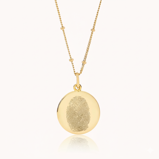 FINGERPRINT NECKLACE DELUXE | 18K GOLD VERMEIL