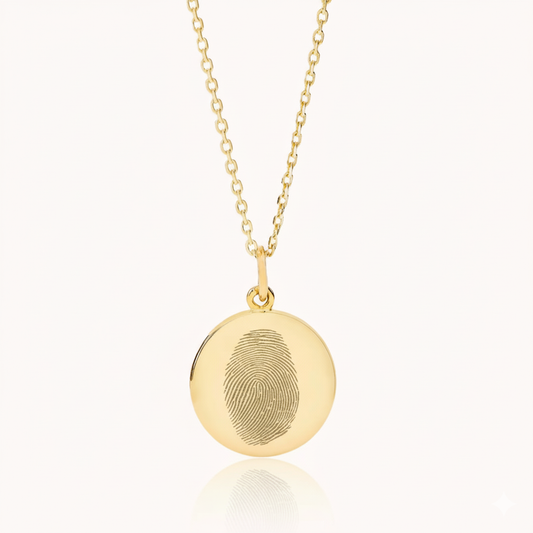 Fingerprint necklace | 18K gold vermeil