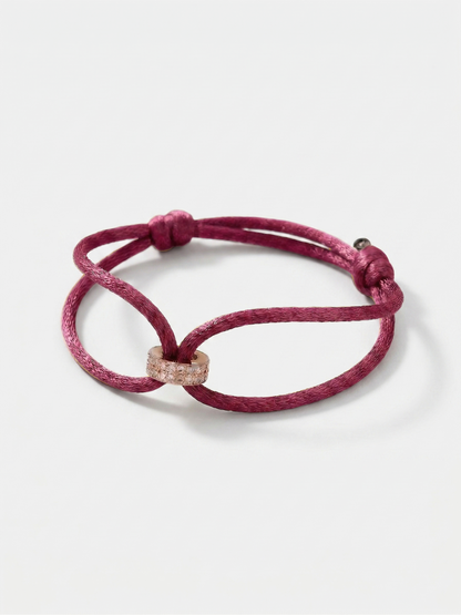 Koordarmband 'Hera Hues Cord' | Stainless Steel