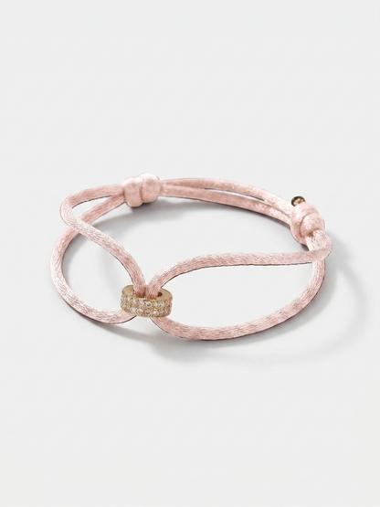 Koordarmband 'Hera Hues Cord' | Stainless Steel