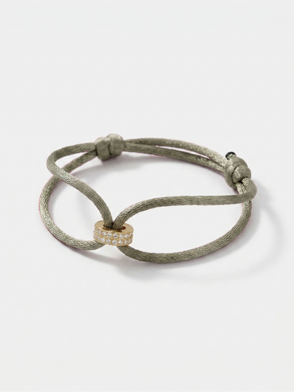 Koordarmband 'Hera Hues Cord' | Stainless Steel
