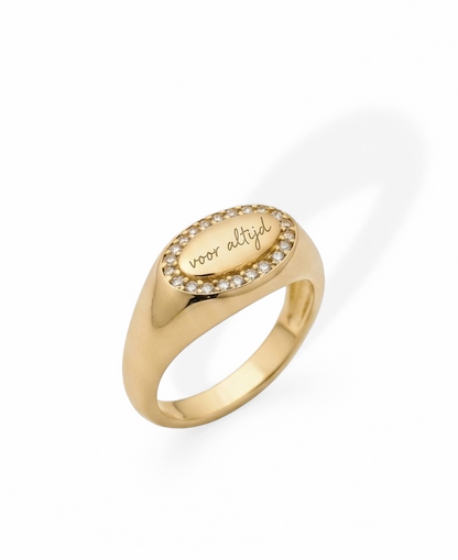 Mark Oval Ring - Handschrift