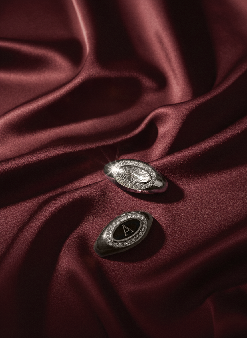 Mark Oval Ring - Hera Hues Zilver