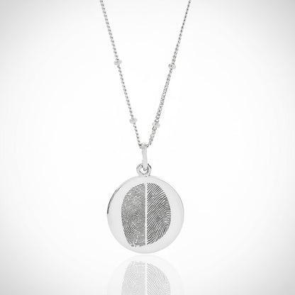 DUO Vingerafdruk Ketting | 18k Goud Vermeil