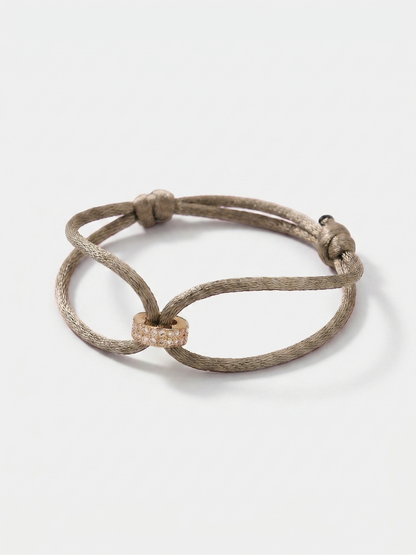 Koordarmband 'Hera Hues Cord' | Stainless Steel