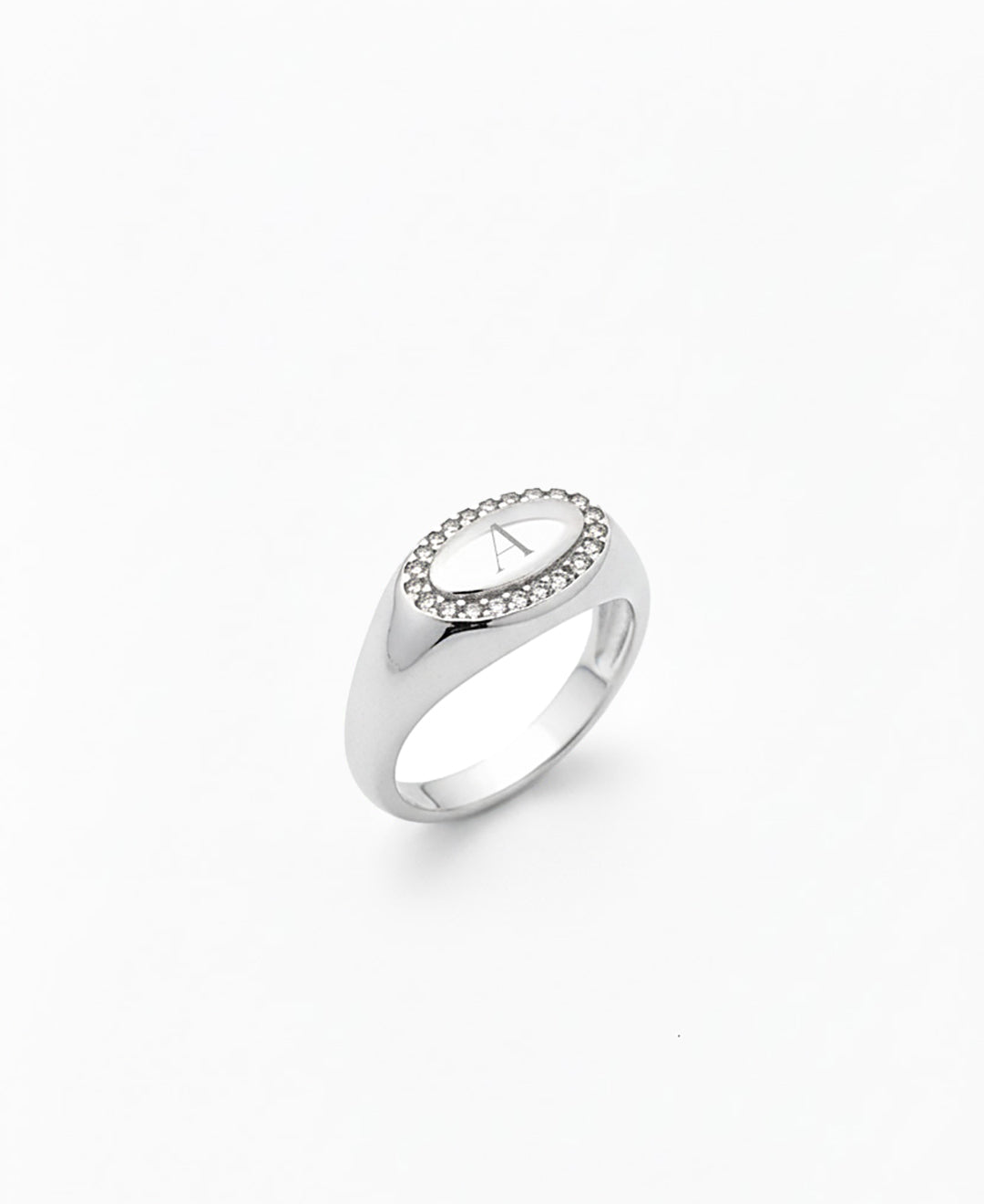Mark Oval Ring - Hera Hues Zilver