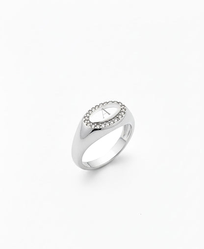 Mark Oval Ring - Hera Hues Zilver