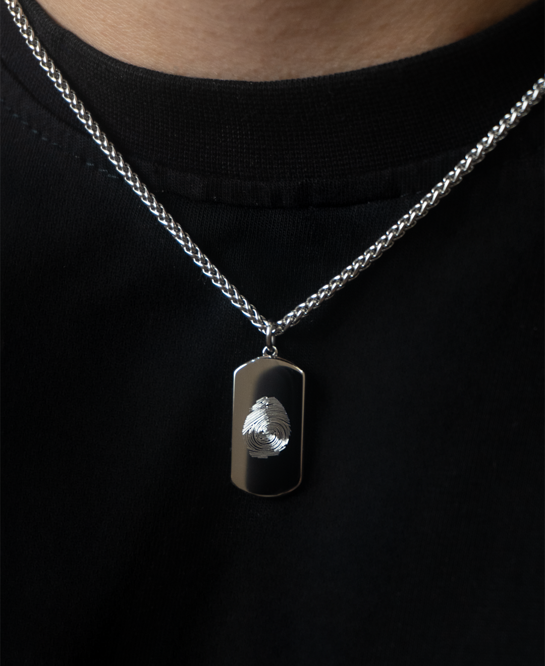 Vingerafdruk Ketting Snake Chain