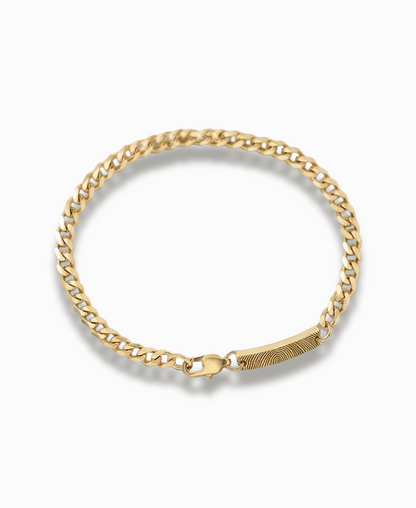 Graveerbare Signature Link Bracelet | Stainless Steel Armband