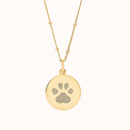 Pootafdruk bobbelketting | 18K goud vermeil