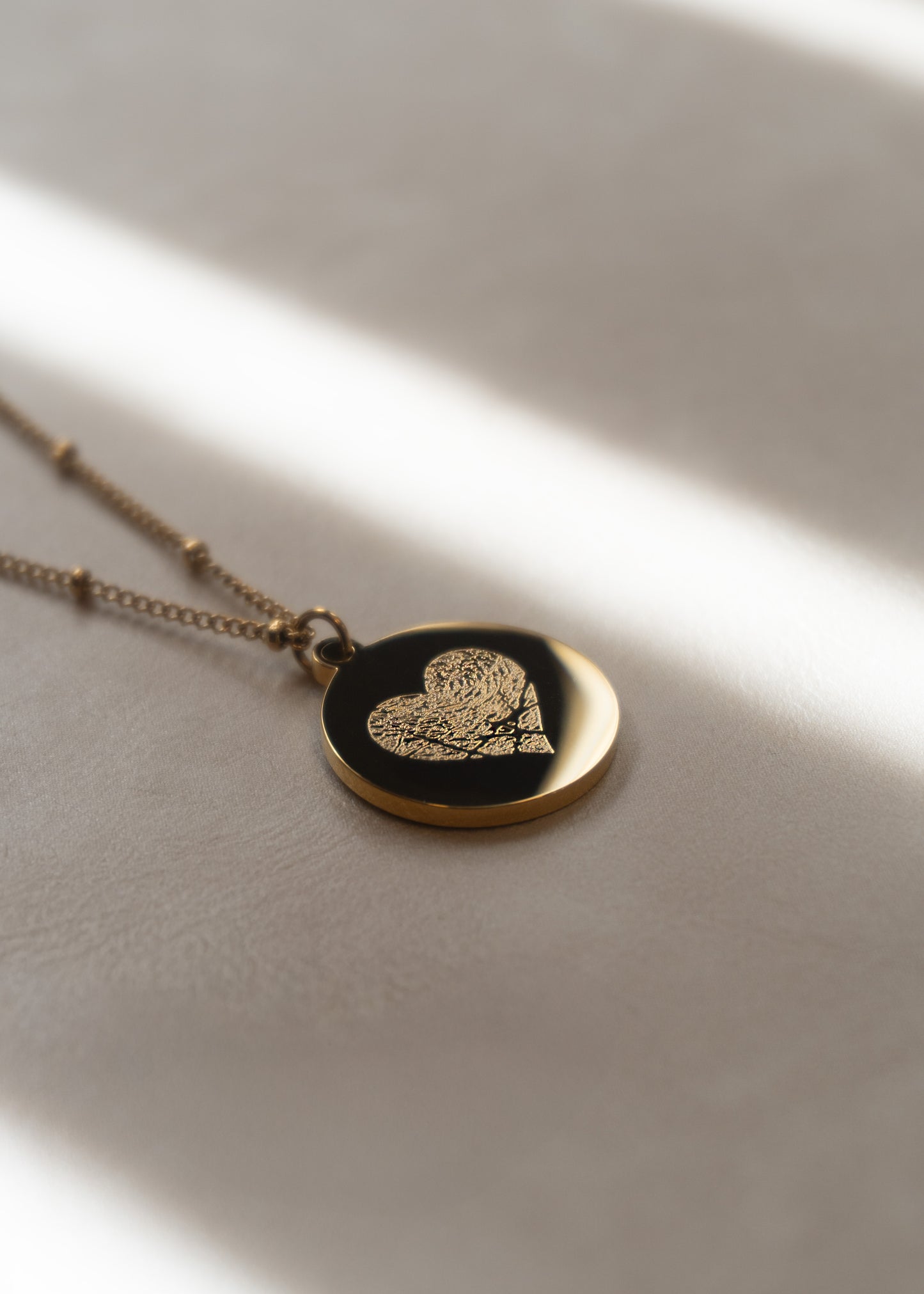 FINGERPRINT NECKLACE DELUXE | 18K GOLD VERMEIL