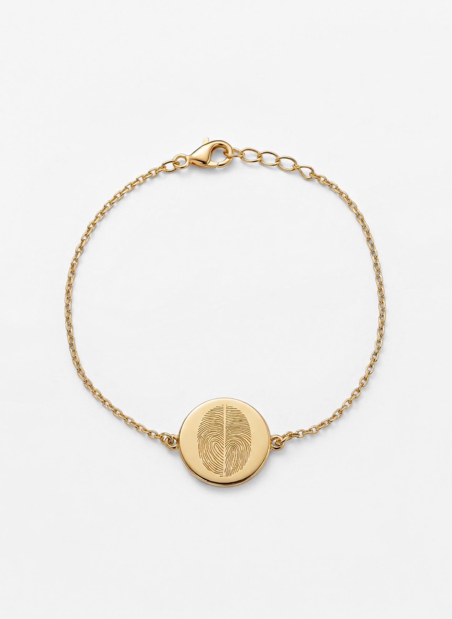 DUO Vingerafdruk Coin Armband