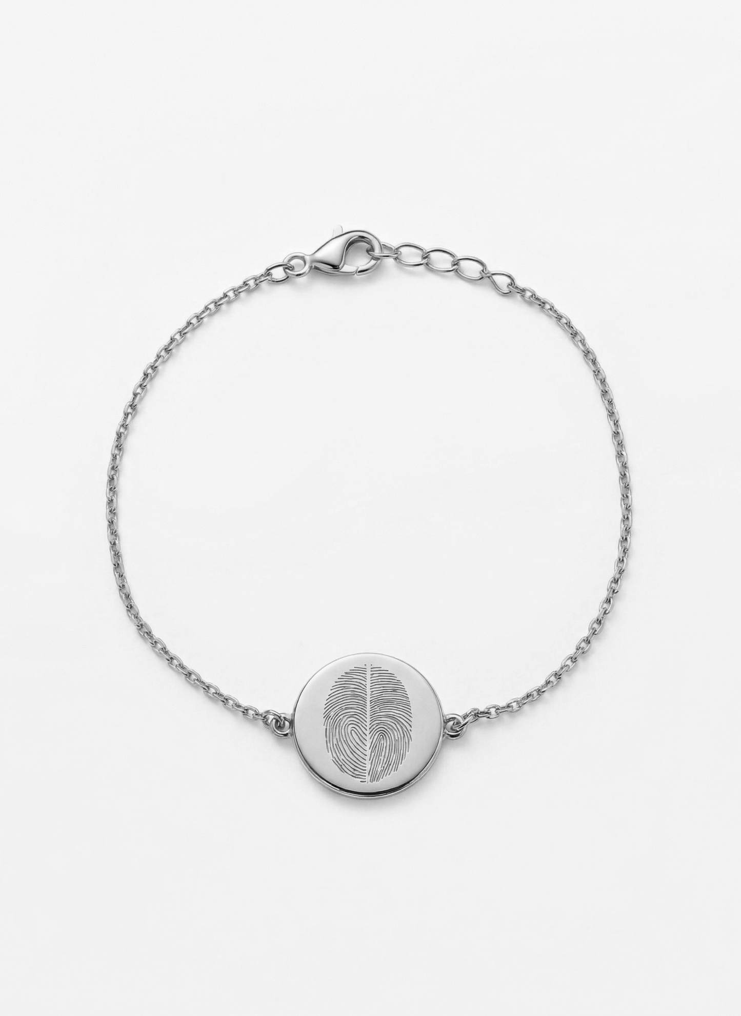 DUO Vingerafdruk Coin Armband