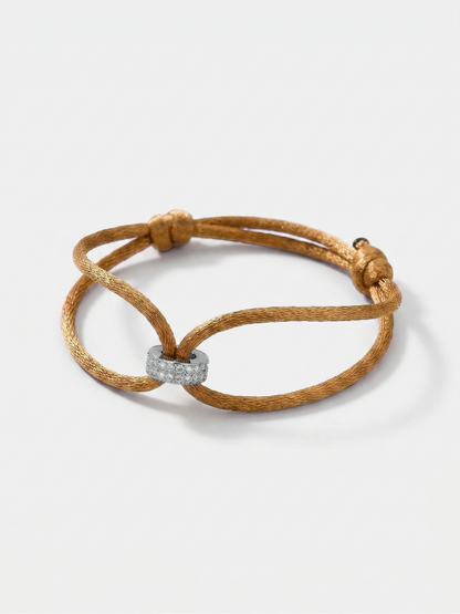 Koordarmband 'Hera Hues Cord' | Stainless Steel