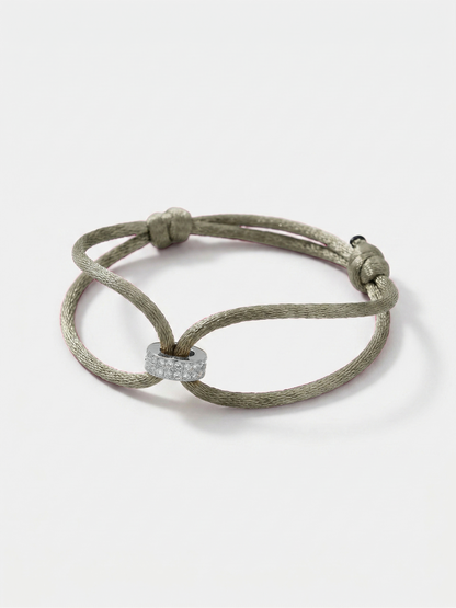 Koordarmband 'Hera Hues Cord' | Stainless Steel