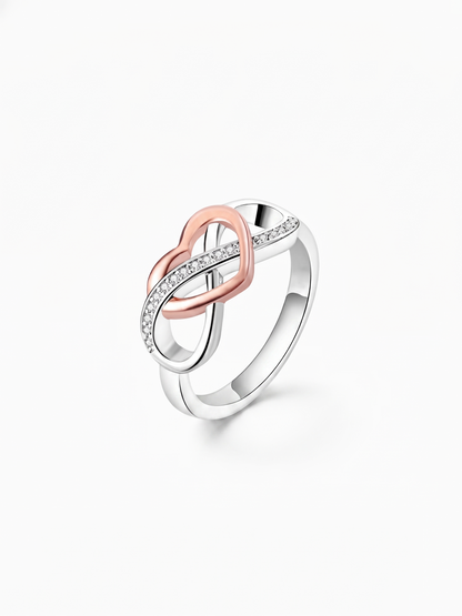 Infinte Love Ring - Silver Plated