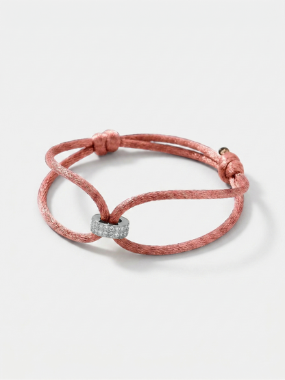 Koordarmband 'Hera Hues Cord' | Stainless Steel