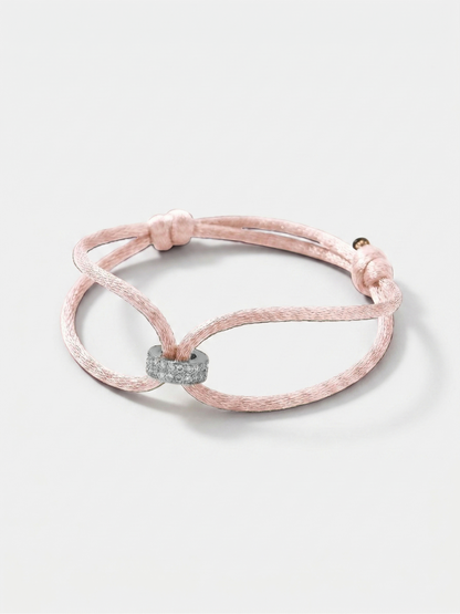 Koordarmband 'Hera Hues Cord' | Stainless Steel