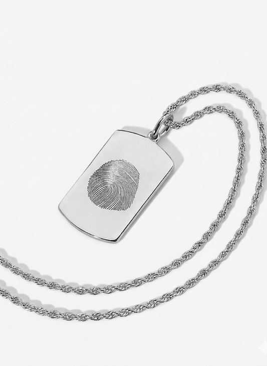 Vingerafdruk Ketting Snake Chain