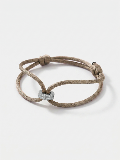 Koordarmband 'Hera Hues Cord' | Stainless Steel