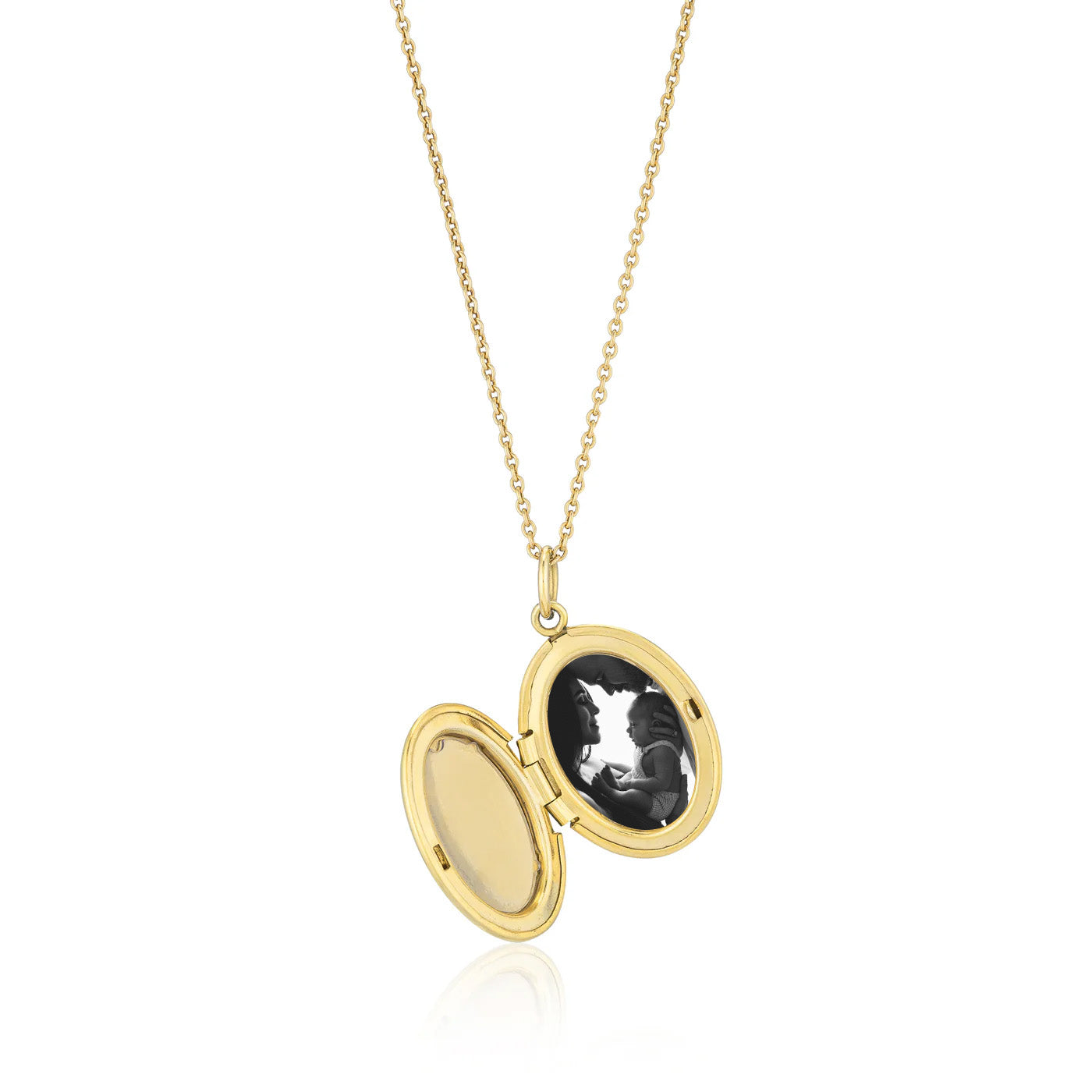 Vingerafdruk Locket Ketting Goud