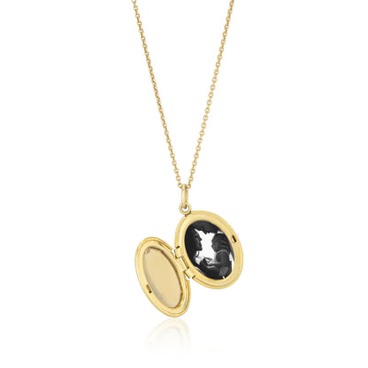 Vingerafdruk Locket Ketting Goud