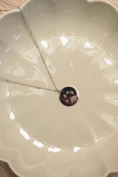 Pootafdruk bobbelketting | 18K goud vermeil