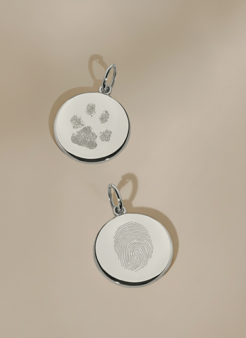 Vingerafdruk & pootafdruk Hanger Goud- Hera Hues