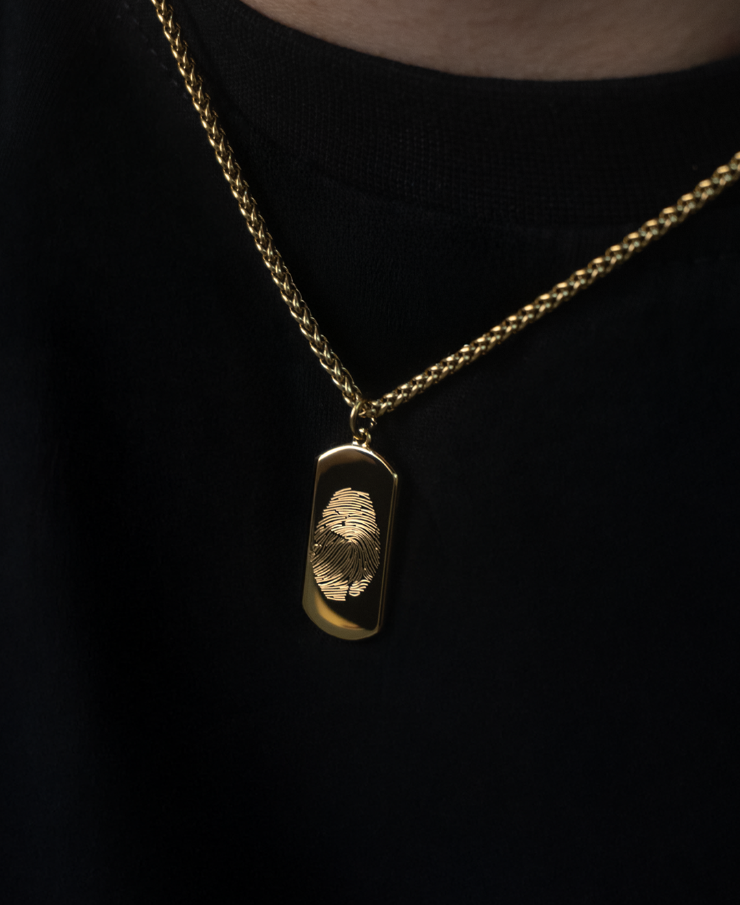 Vingerafdruk Ketting Snake Chain