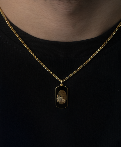 Vingerafdruk Ketting Snake Chain